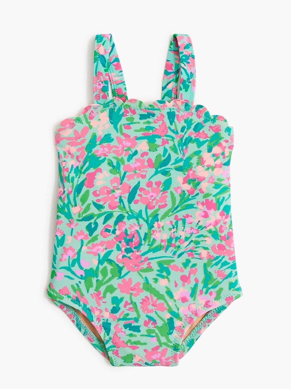 J. Crew Toddler Girl Scalloped One Piece Swimsuit